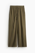 Wide-cut Pull-on Pants