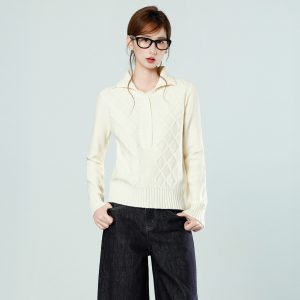 Korean Style Knit Sweater for Women Autumn Winter Slim Fit Cardigan Top