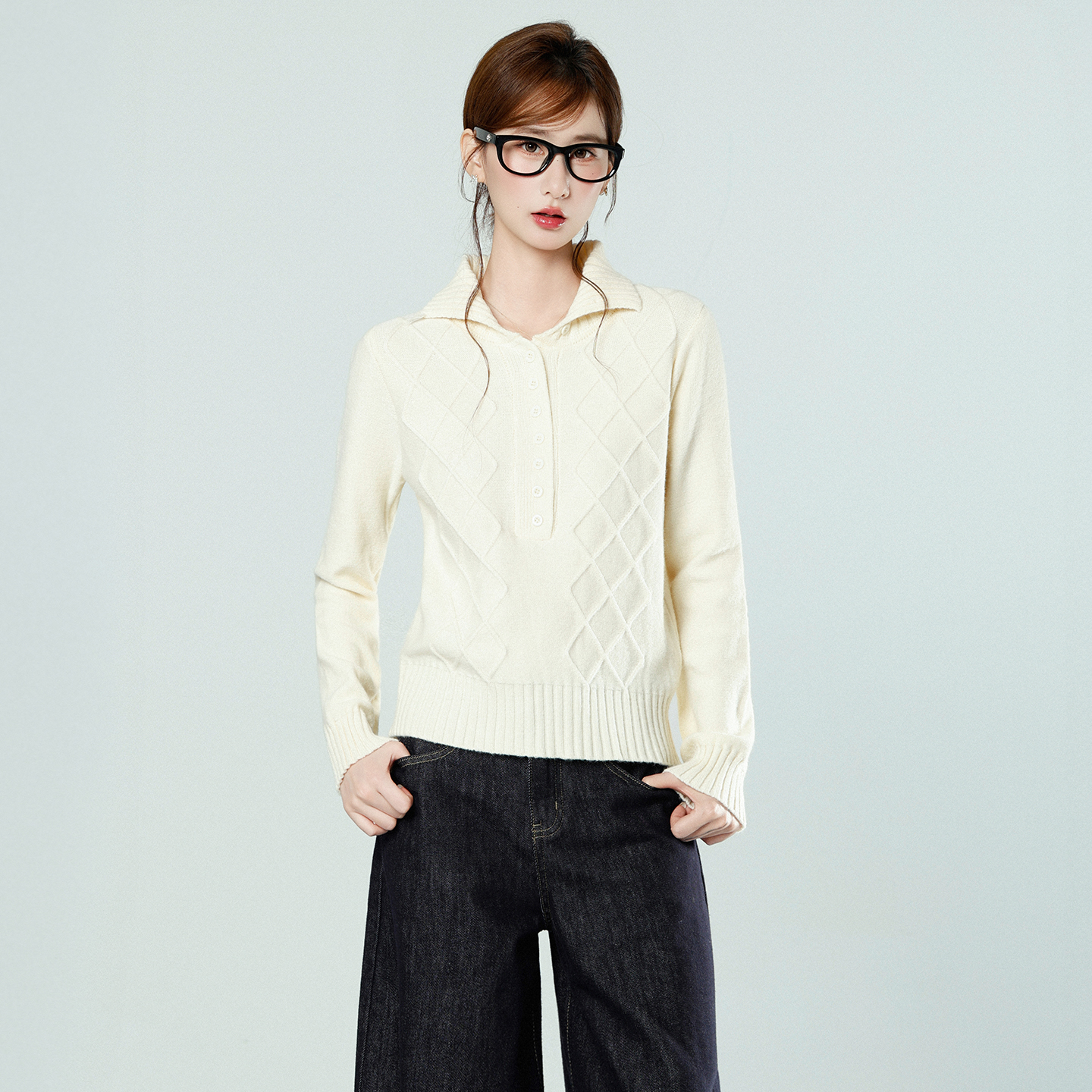 korean-style-knit-sweater-for-women-autumn-winter-slim-fit-cardigan-top